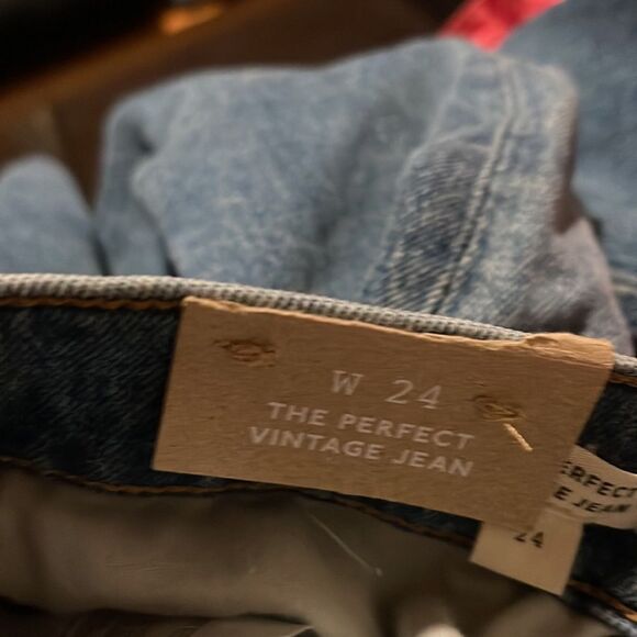 Madewell NWT Perfect Vintage Jean High Rise Size 24 in Kepler Wash - Picture 10 of 10